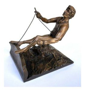 1984 Olympic Commemorative Sculpture ~ Yachting ~ Plus 7 Games Pins